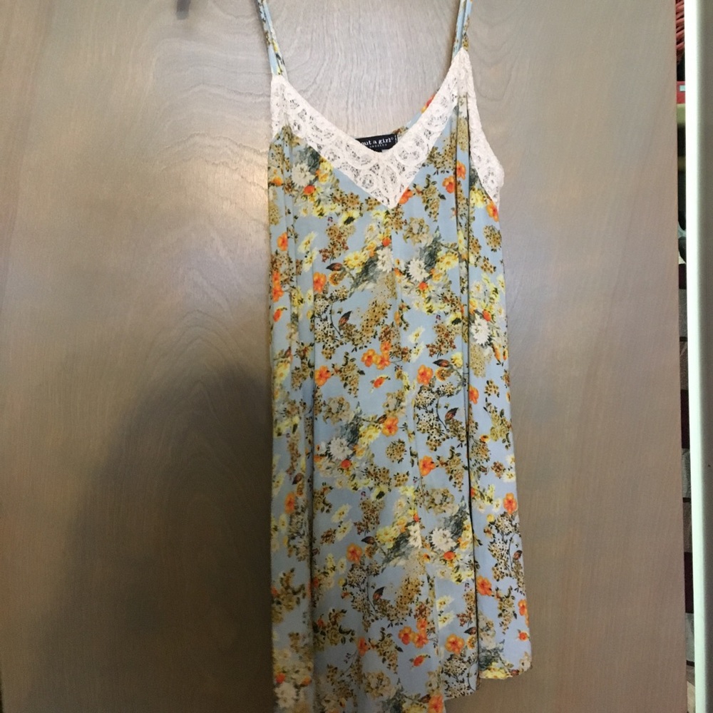 about a girl floral dress